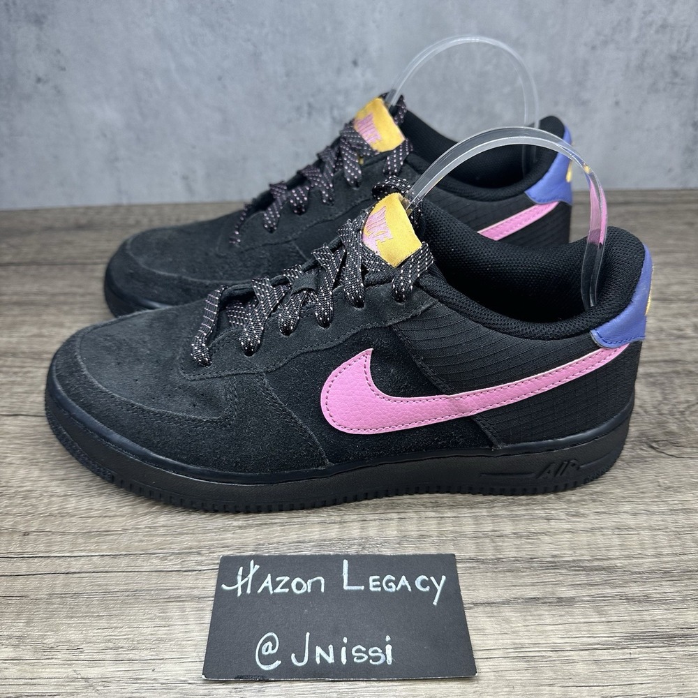 Nike Air Force 1 LV8 2‎ GS~Black Magic Flamingo Sneakers~(CN5710-001)~Size 7Y